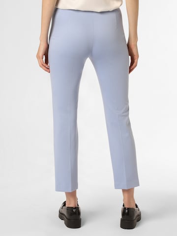 Marc Cain Slim fit Pleated Pants in Blue