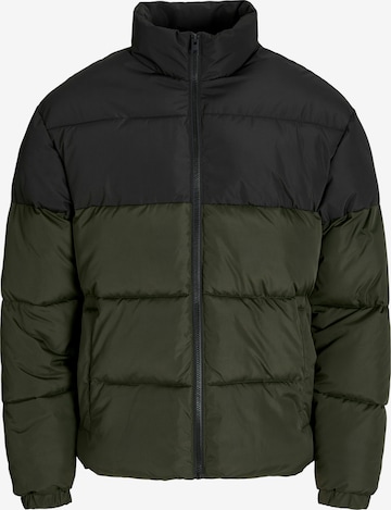JACK & JONES Зимняя куртка 'MAZE' в Зеленый: спереди