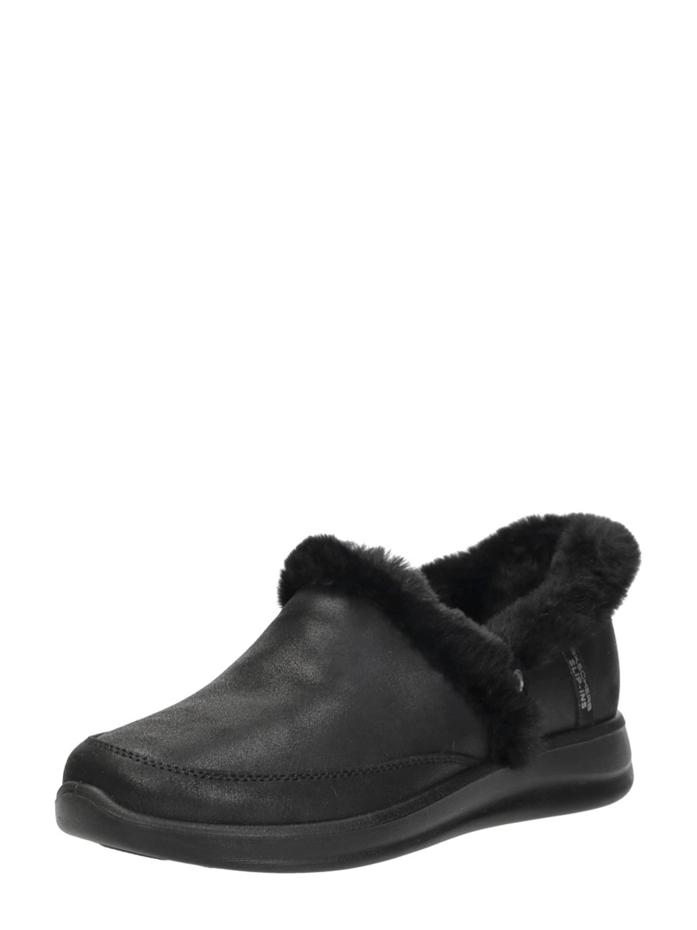 SKECHERS Huisschoenen 'Slip-Ins: Cozy Escape' in Zwart