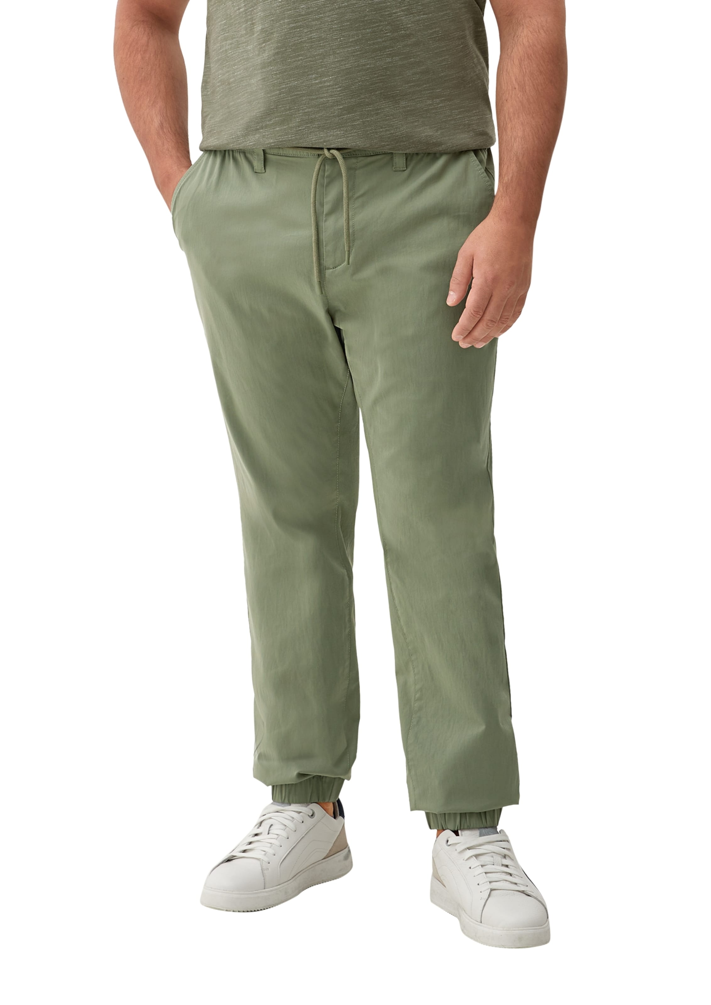 Effilé Pantalon s.Oliver en vert : devant