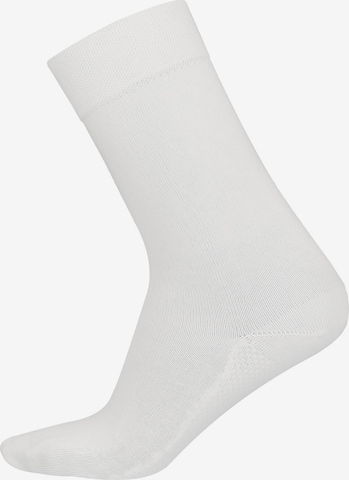 Chaussettes Hudson en blanc : devant