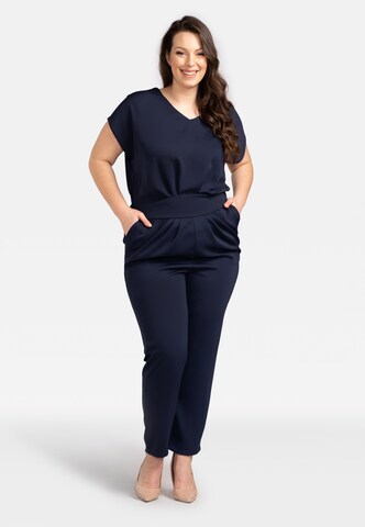 Karko Jumpsuit 'DORATA' in Blauw: voorkant