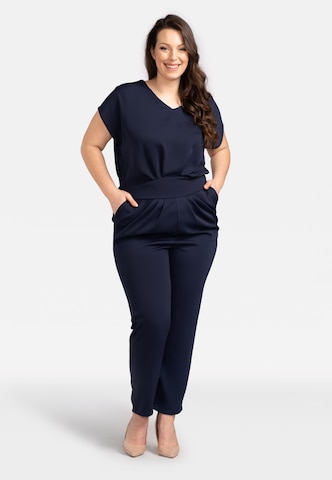 Karko Jumpsuit 'DORATA' in Blauw: voorkant