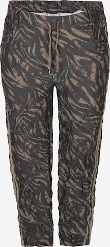 Zhenzi Regular Broek 'Chaya 1553' in Bruin: voorkant