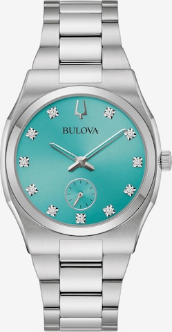 Bulova Analoguhr in Silber: predná strana