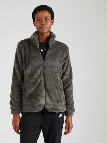 ONLY PLAY Athletic fleece jacket 'CAS' in Grey: front