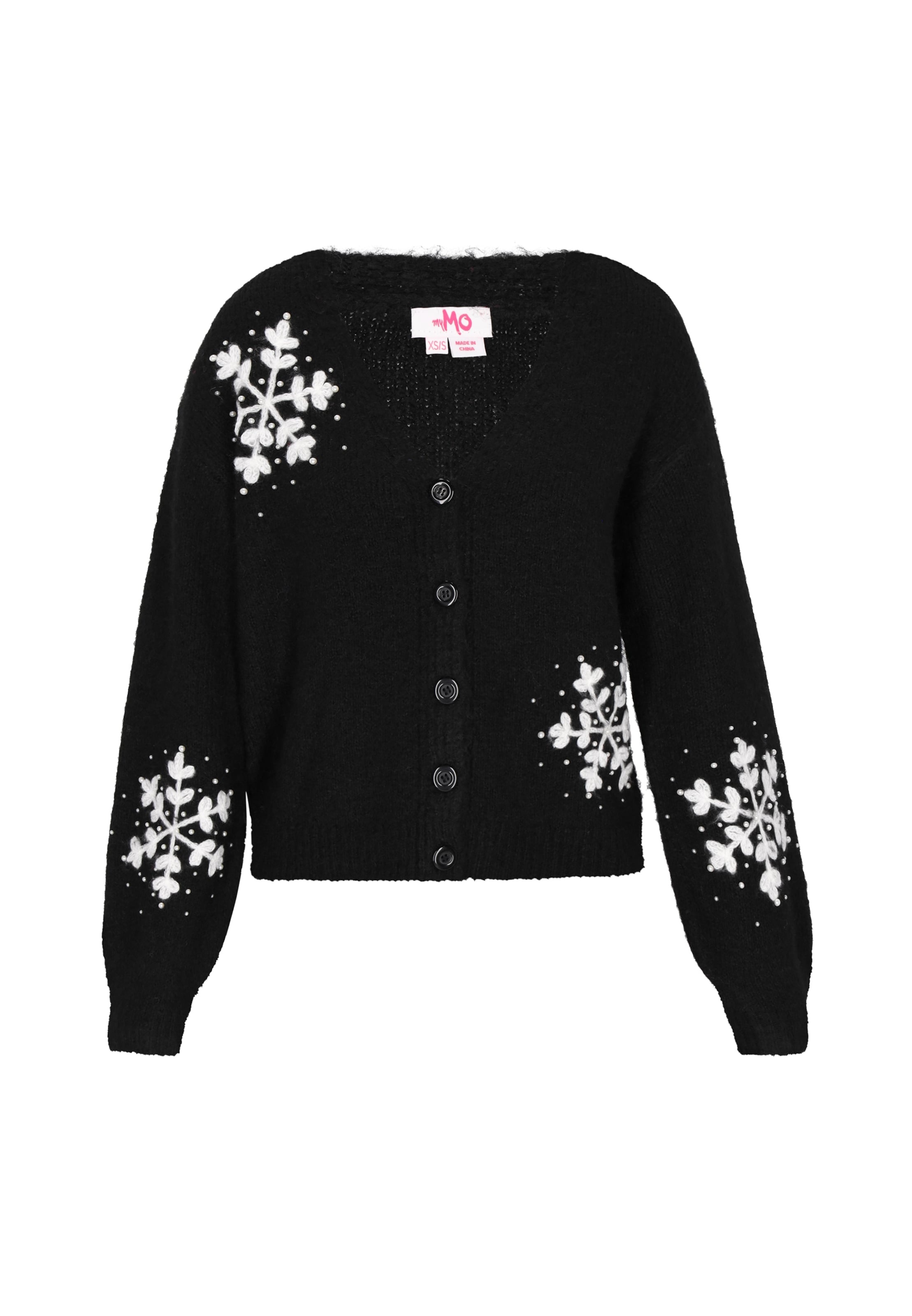 MYMO - Cárdigan en negro: frente