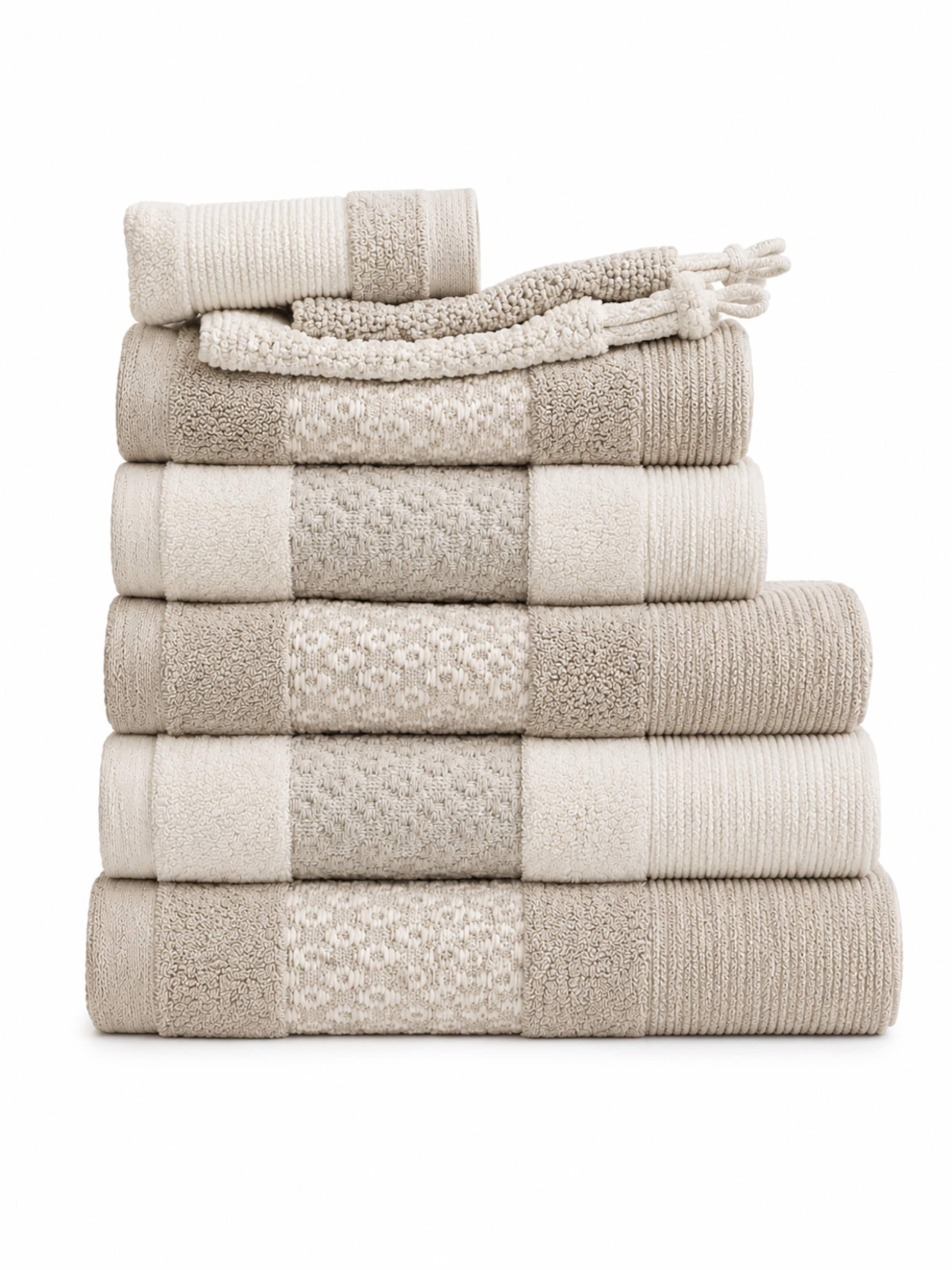NEIPER Towel 'NATURE Sintra' in Beige: front