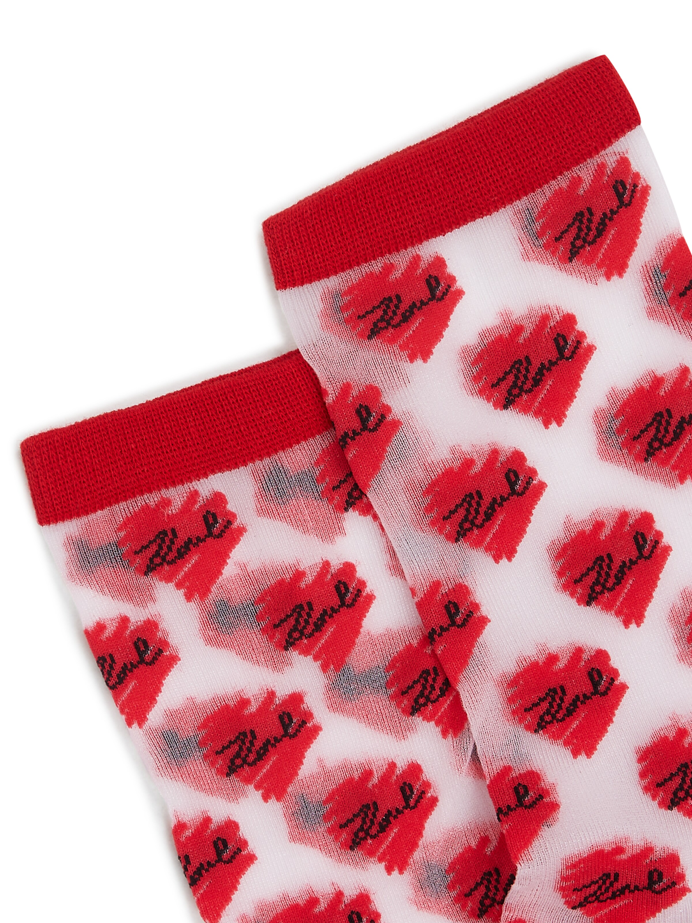 raudona Karl Lagerfeld Kojinės