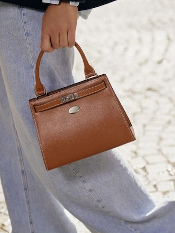 MAC DOUGLAS Handtas 'Mac Douglas Sacs À Main MINI Temple Buni Cuir Marron' in Bruin