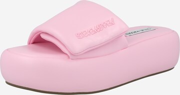 STEVE MADDEN Mules 'SWOOSH' in Pink: front