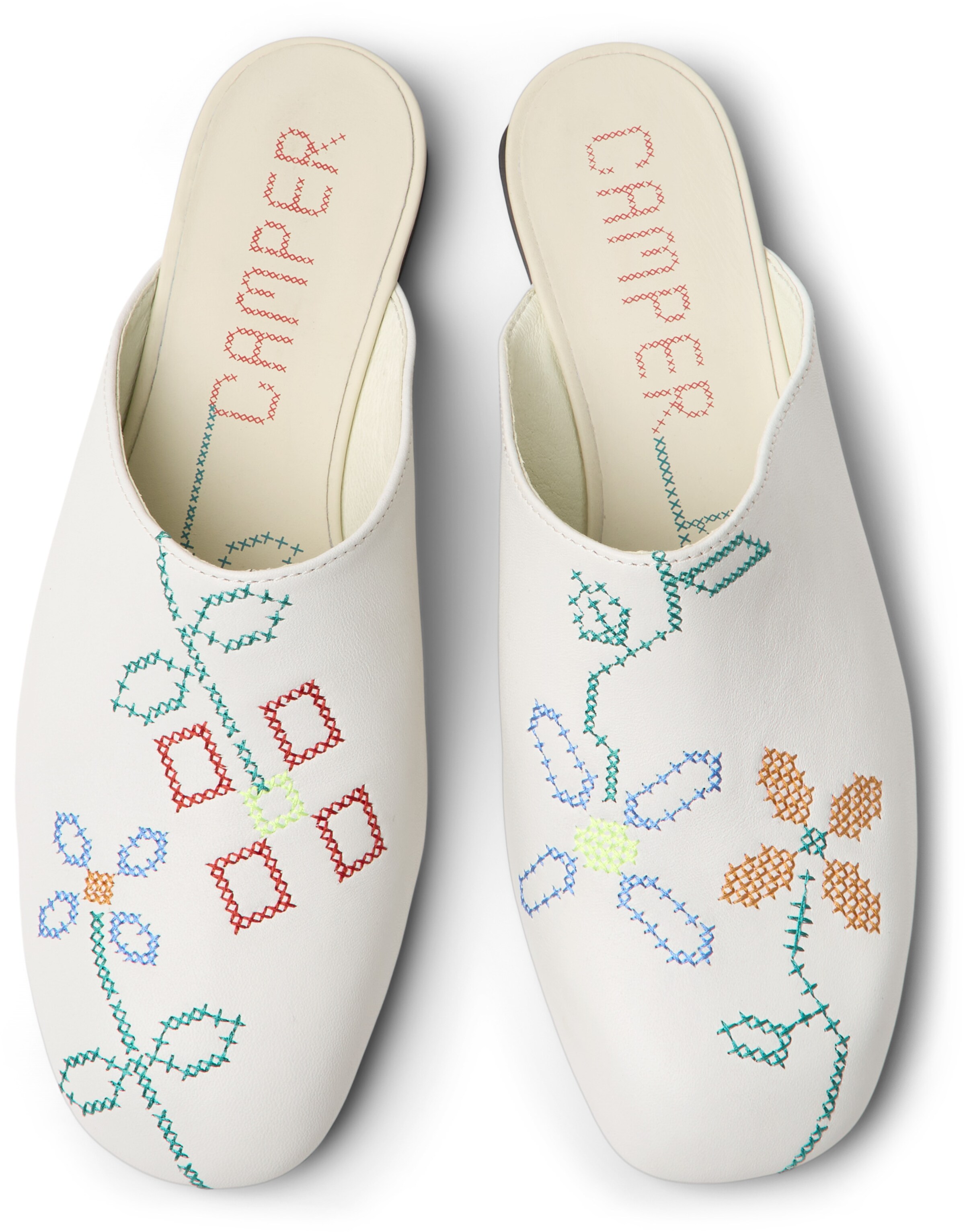 CAMPER Slipper 'Casi Myra Twins' in Weiß