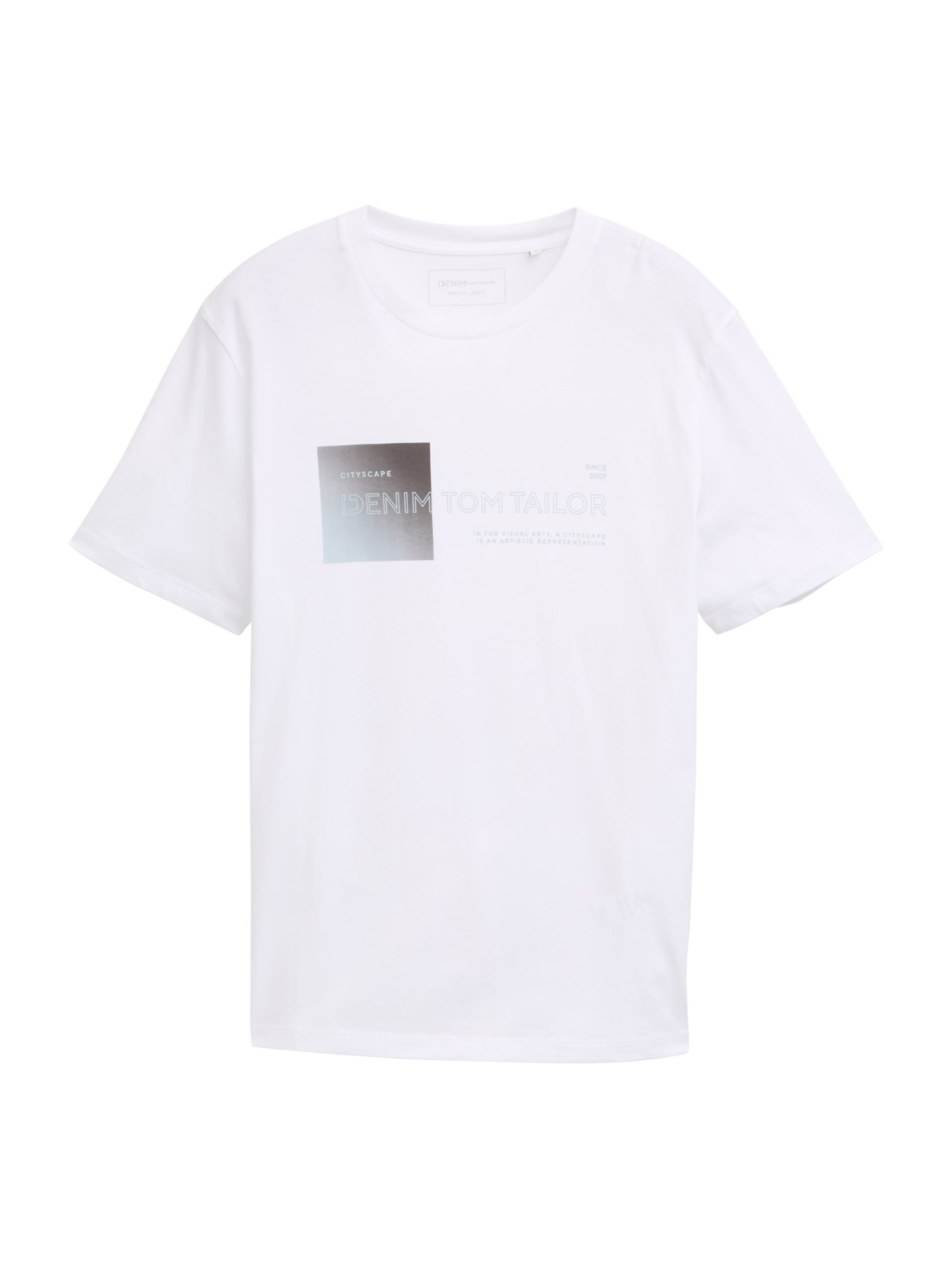 TOM TAILOR DENIM Shirt in White: front