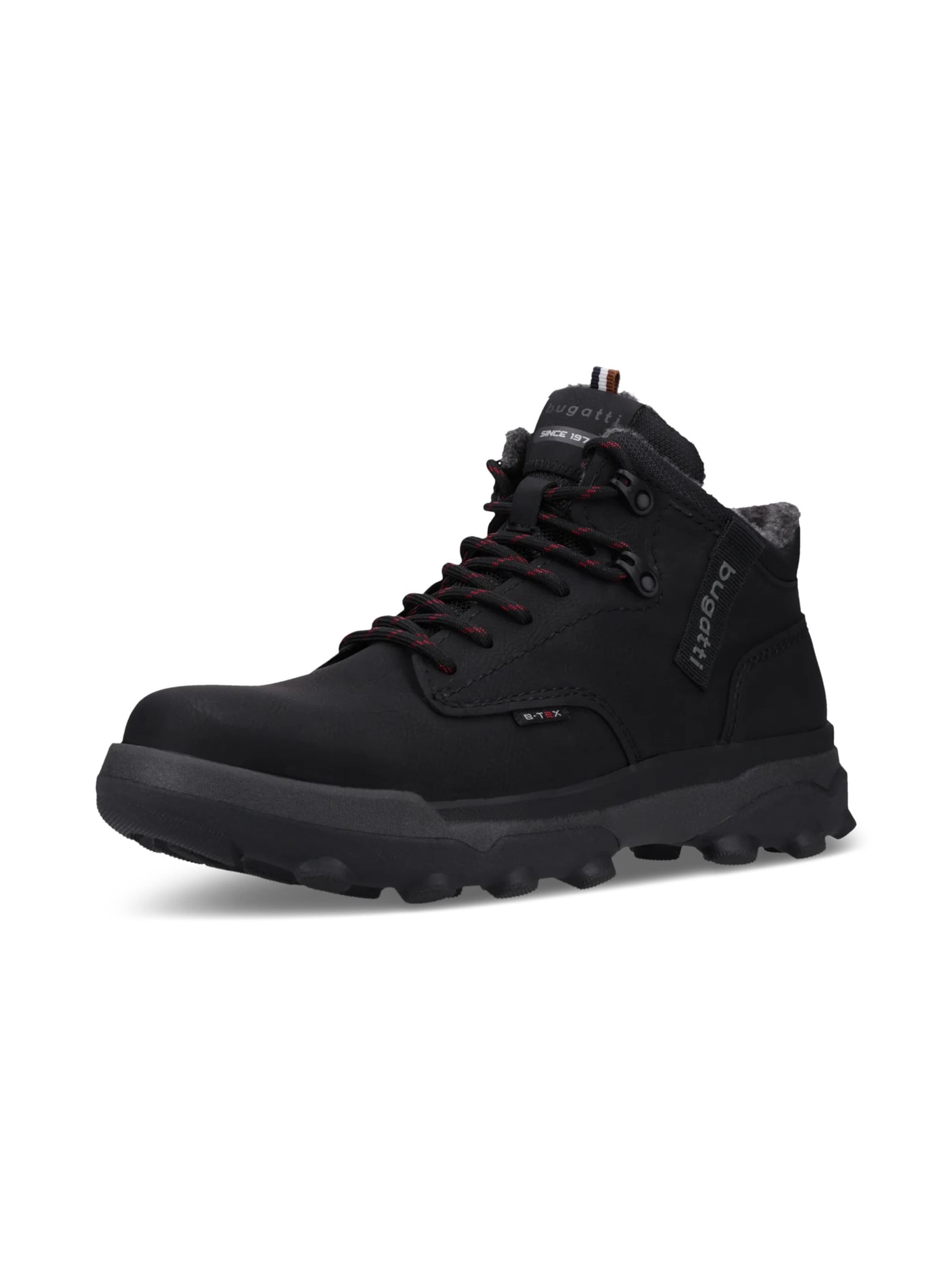 bugatti Lace-up boots in Black: front
