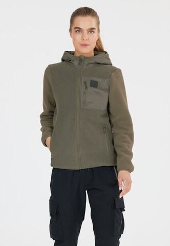 Whistler Fleece jacket 'Makaloo' in Green: front