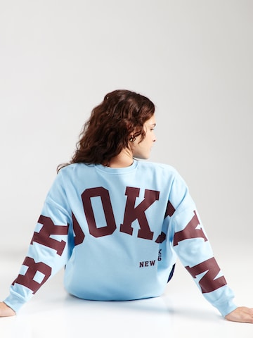 PIECES Curve Sweatshirt 'PCFANY' in Blue: front