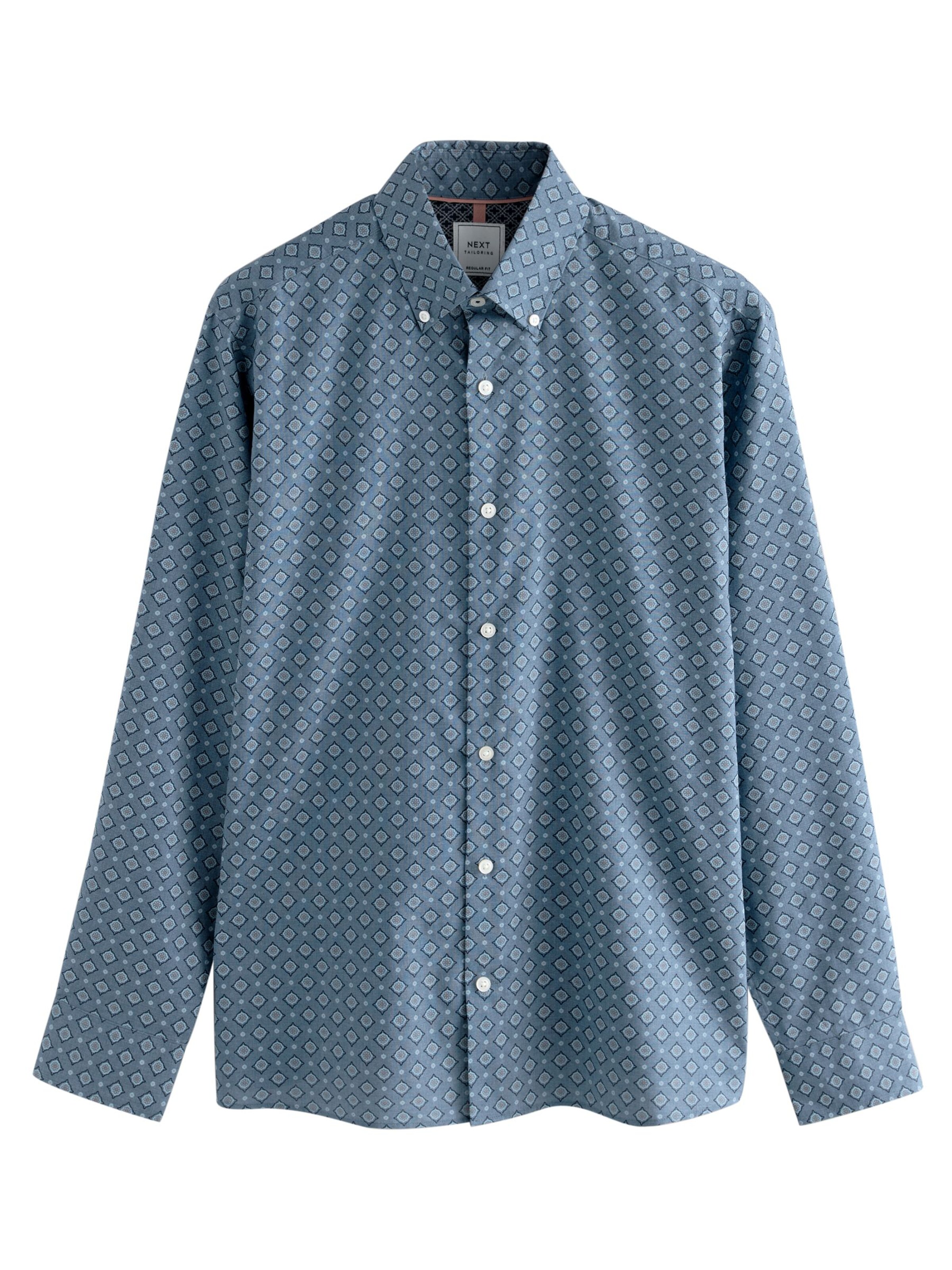 Next Regular Fit Hemd in Blau: Vorderseite