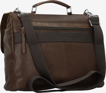 mano Document Bag 'Don Paolo' in Brown