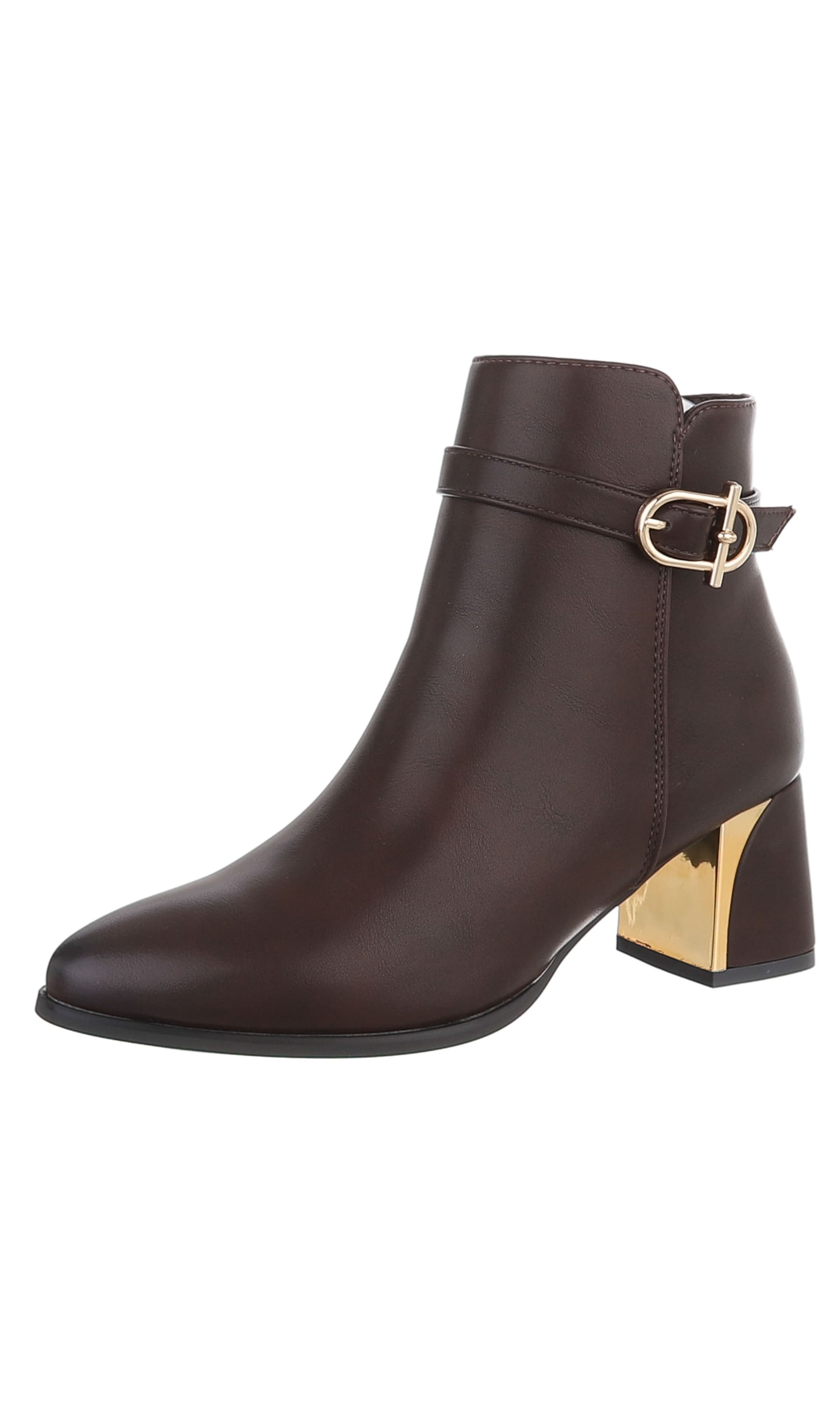 Ital-Design Stiefelette in 36 in braun, Produktansicht