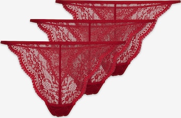 SNOCKS Thong in Red: front