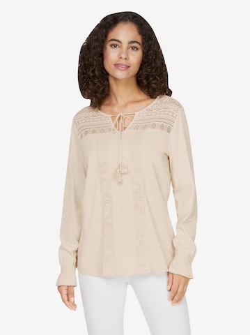 heine Shirt 'LINEA TESINI' in Beige: front