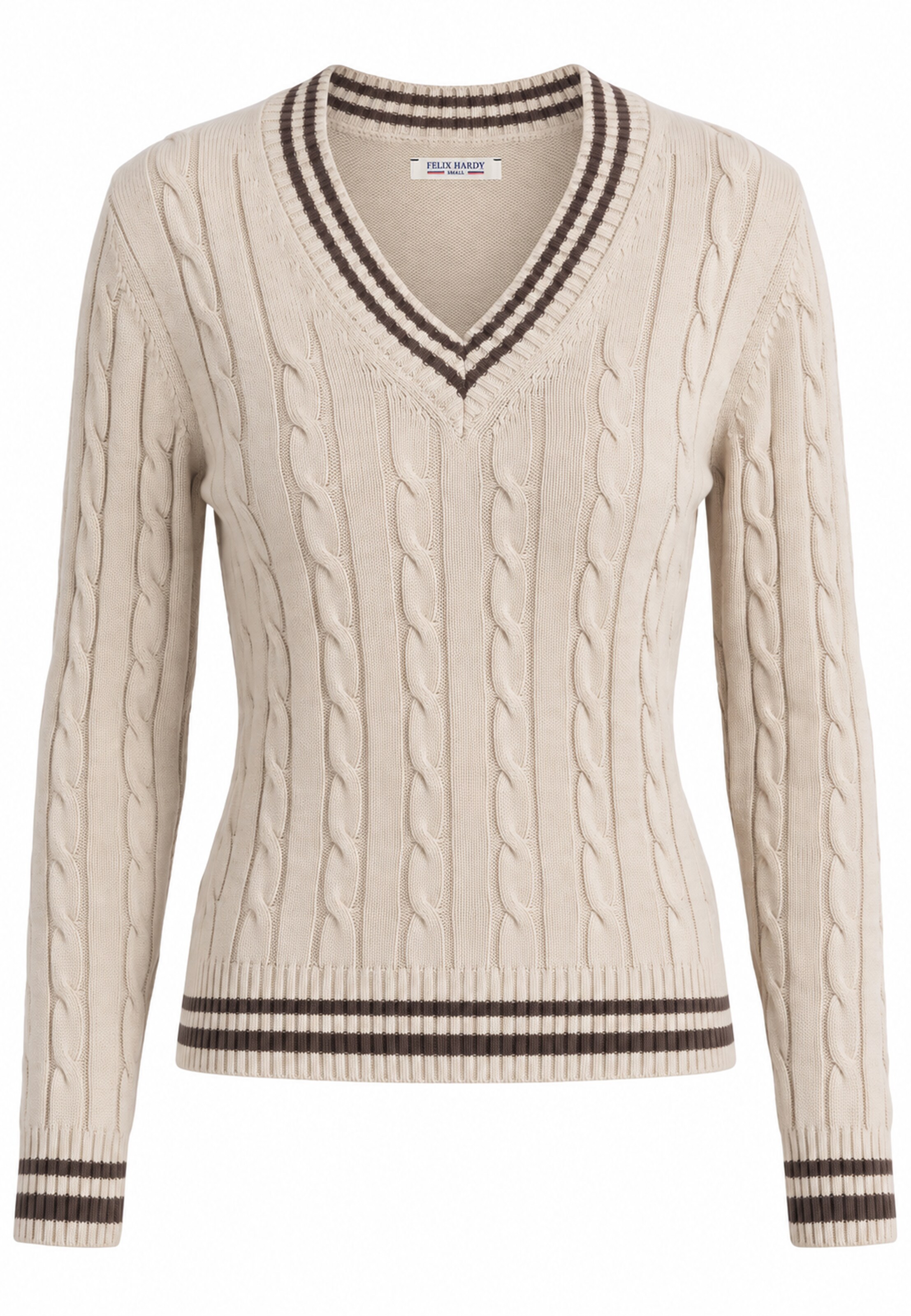Pullover di Felix Hardy in beige: frontale