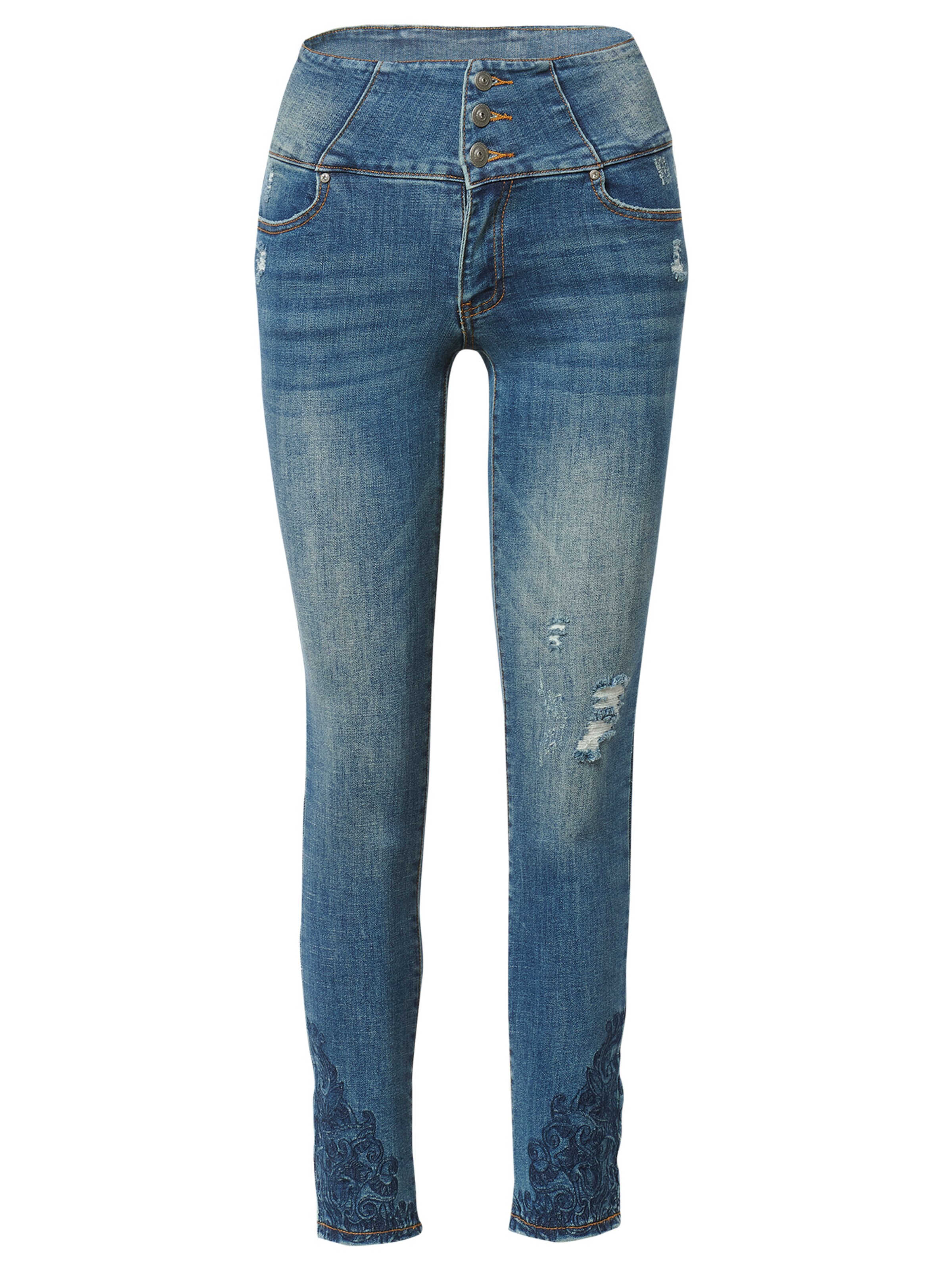 KOROSHI Regular Jeans in Blau: Vorderseite