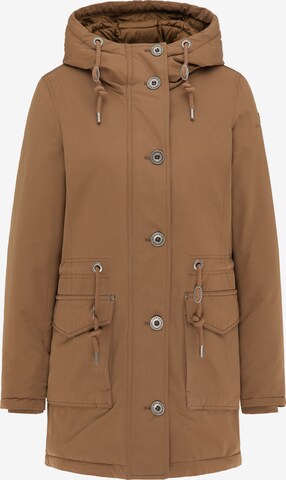 DreiMaster Klassik Winter Parka in Brown: front