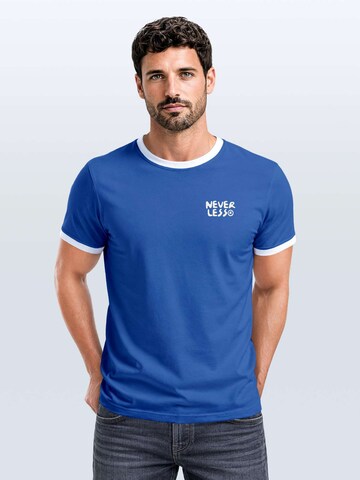 Neverless Shirt 'Public Viewing' in Blue