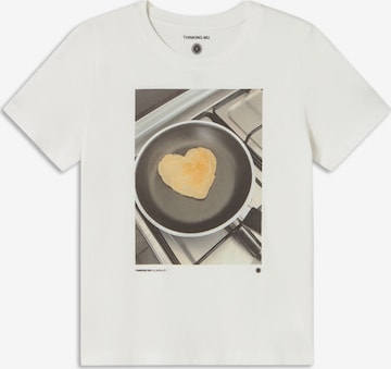 balta Thinking MU Marškinėliai 'Ida': priekis