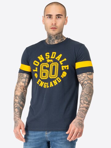 Maglietta di LONSDALE in blu: frontale