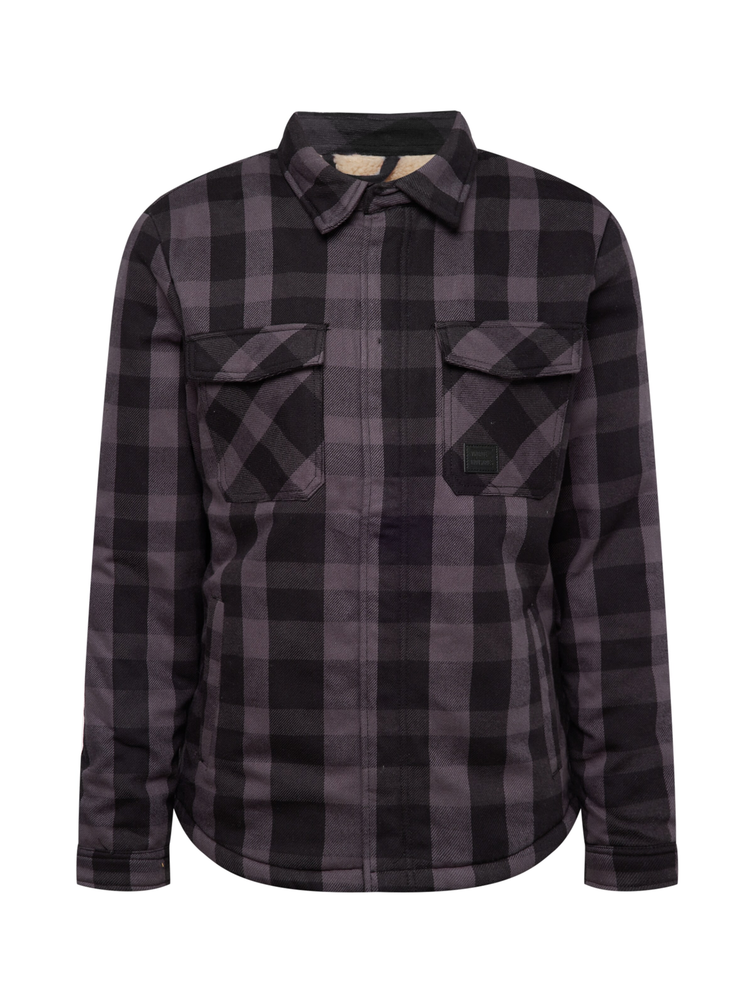 Vintage Industries Φθινοπωρινό και ανοιξιάτικο μπουφάν 'Craft' σε γκρι: μπροστά