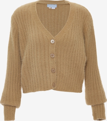 Poomi Knit Cardigan in Beige: front