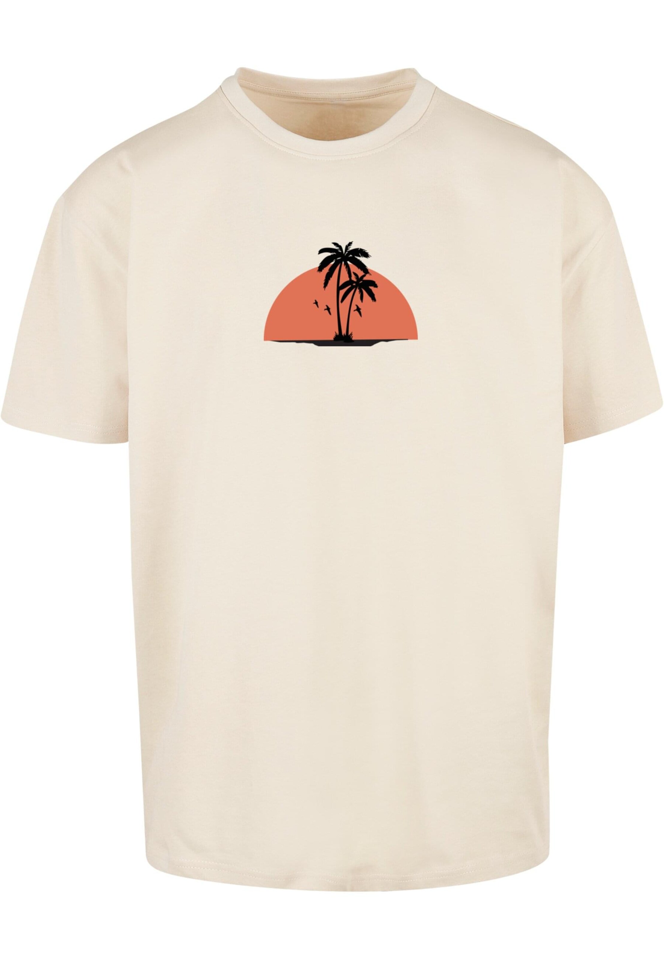 Merchcode Shirt 'Summer - Beach' in Beige: voorkant