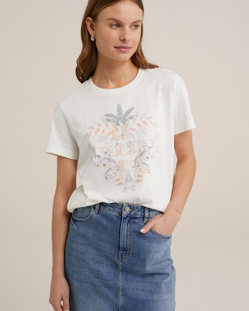 WE Fashion - Camiseta en blanco: frente