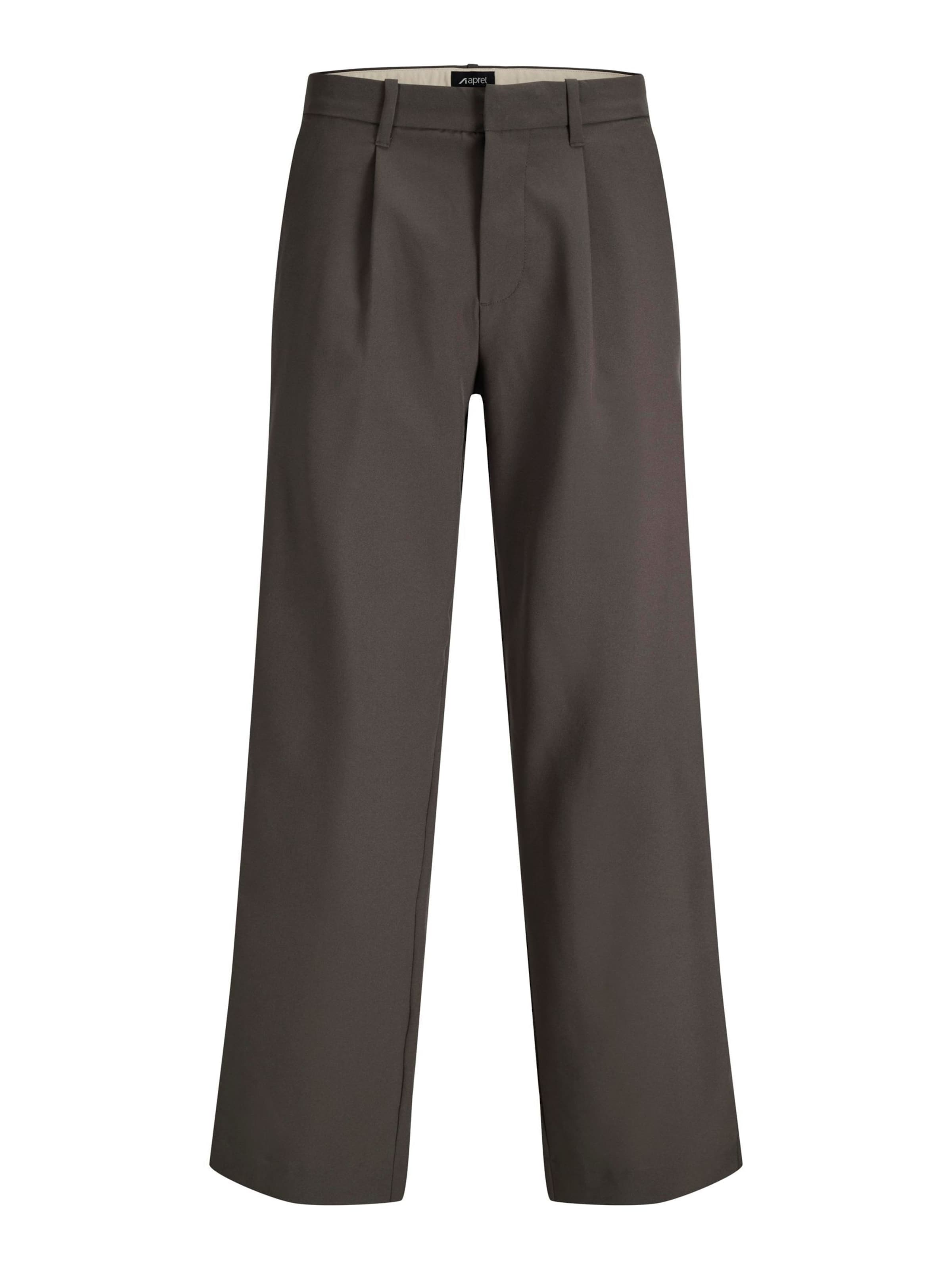 Wide leg Pantaloni chino di aprel in grigio: frontale