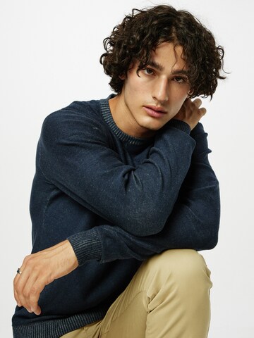 INDICODE JEANS Pullover 'Seashell' in Blau