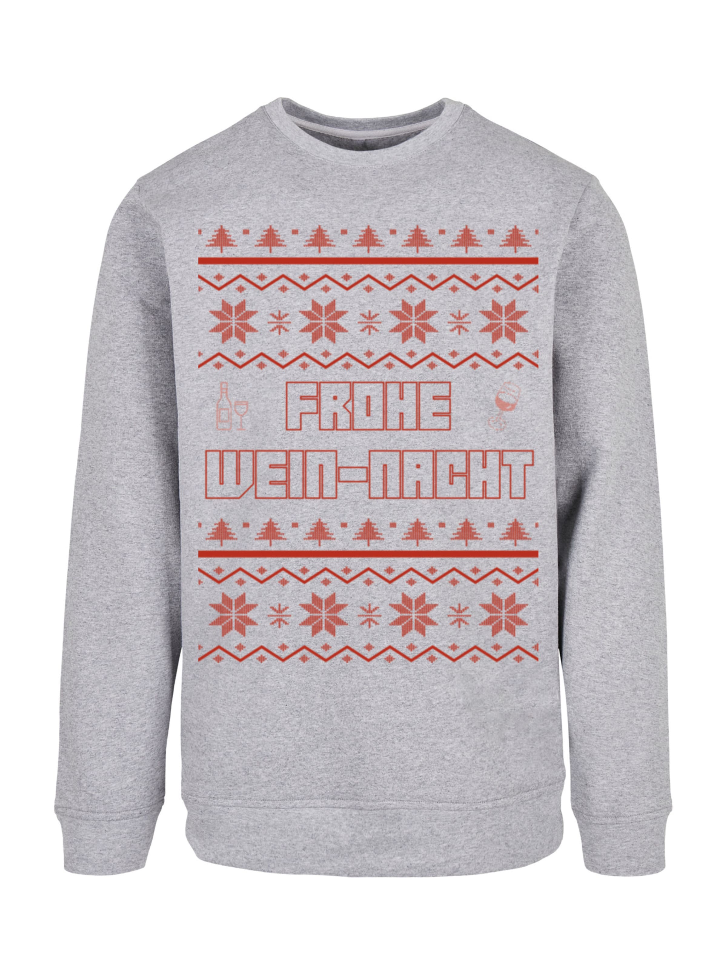 F4NT4STIC Sweatshirt in Grijs: voorkant