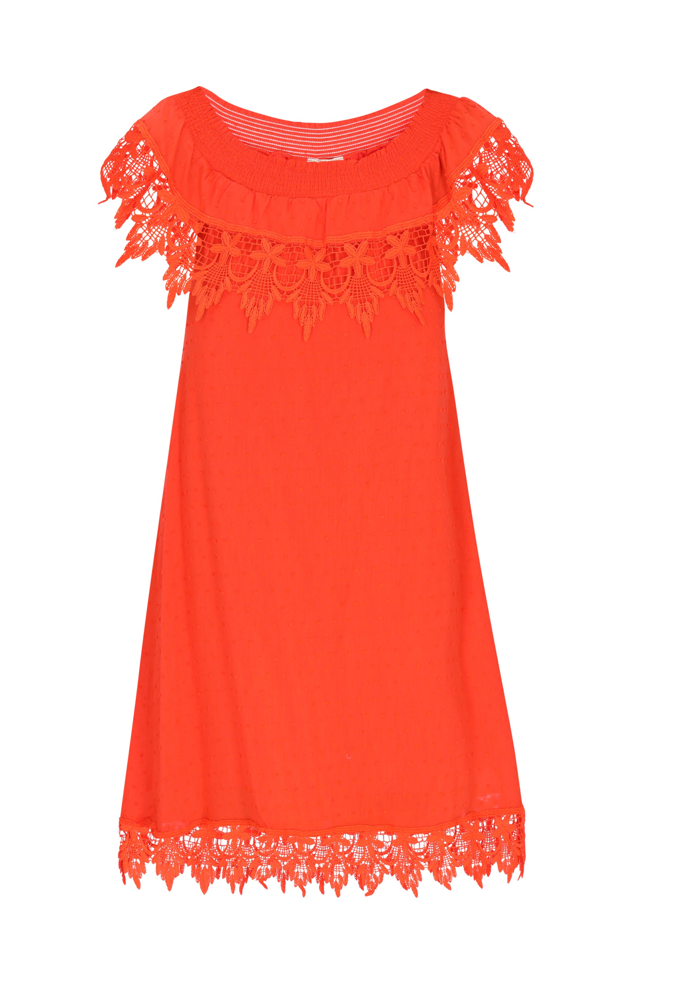 IZIA - Vestido 'Boho' en naranja: frente