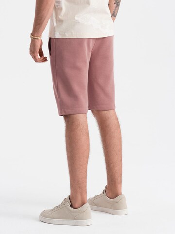 Regular Pantalon Ombre en rose