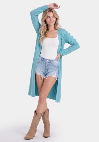 IZIA Gebreid vest in Blauw
