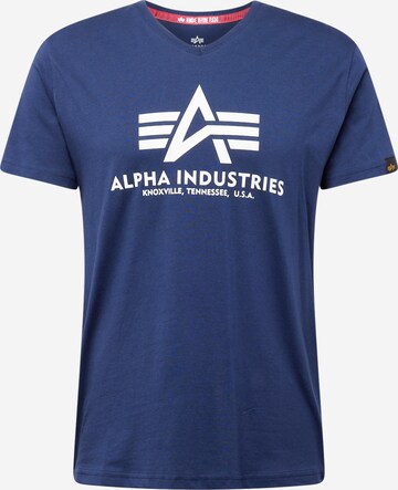 ALPHA INDUSTRIES T-shirt i blå: framsida