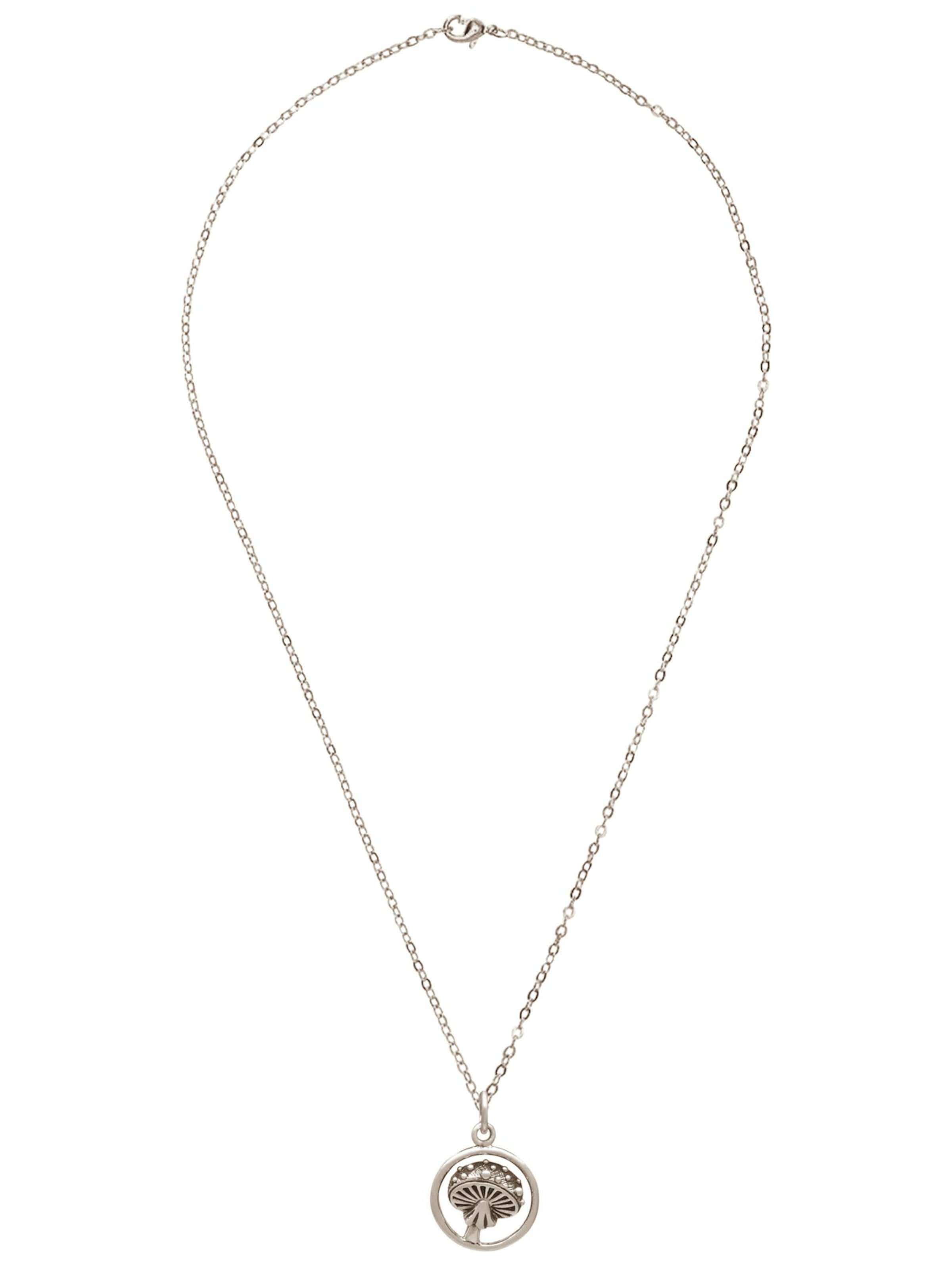 Gemshine Necklace in Silver: front