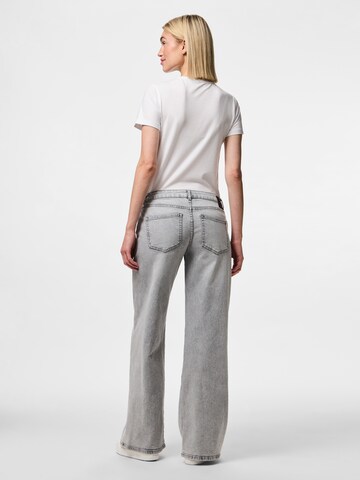 PIECES Wide leg Jeans 'PCSelma' in Grey