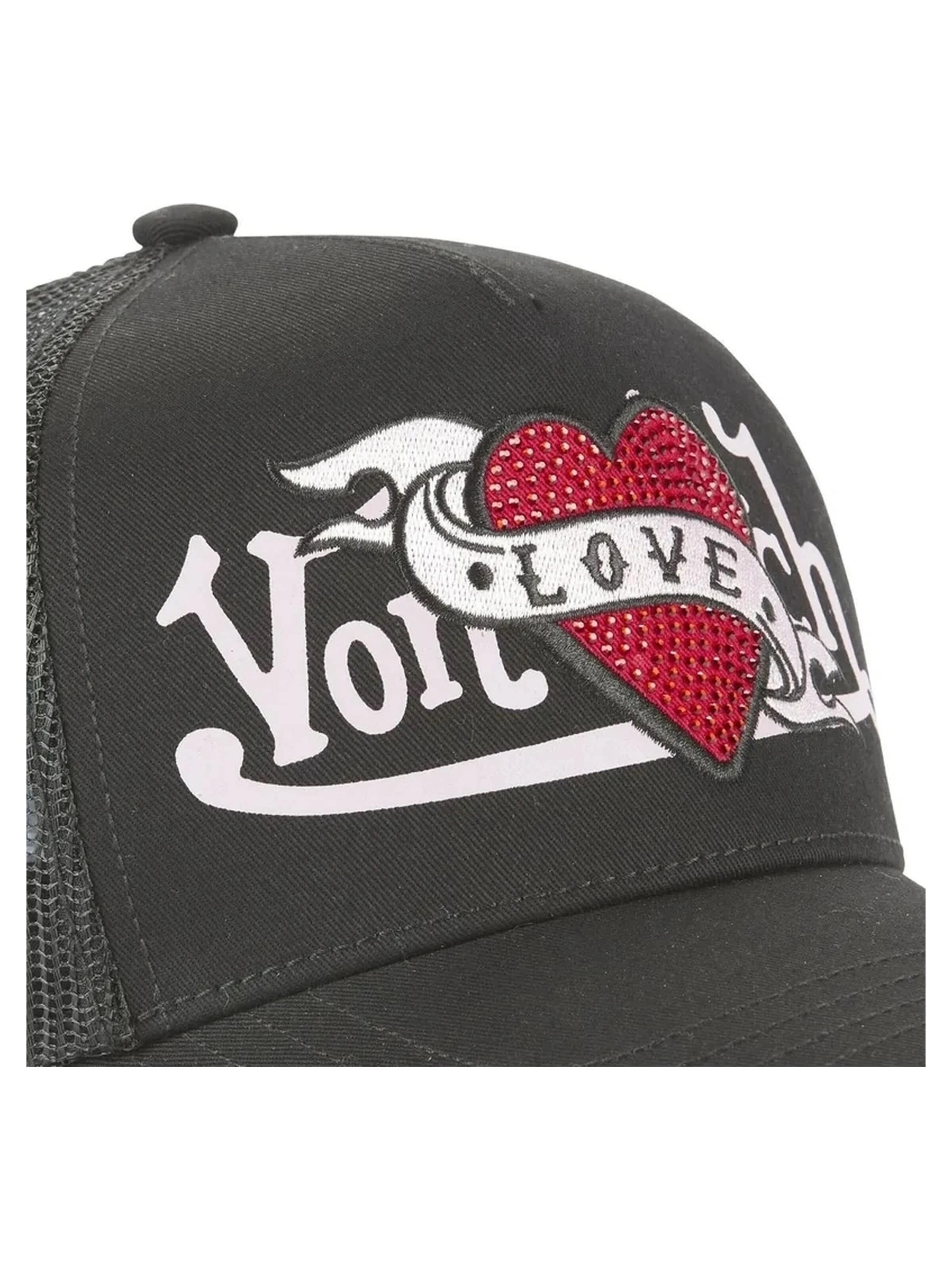 Von Dutch Kšiltovka 'Gorra von dutch negra lovu nr trucker cap' – černá