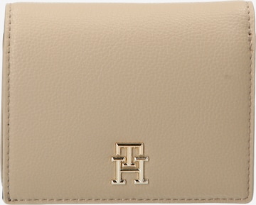 Porte-monnaies TOMMY HILFIGER en beige : devant