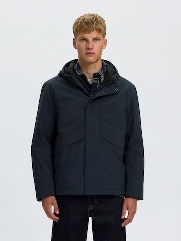 SELECTED - Chaqueta funcional 'SLMFOREST' en azul: frente