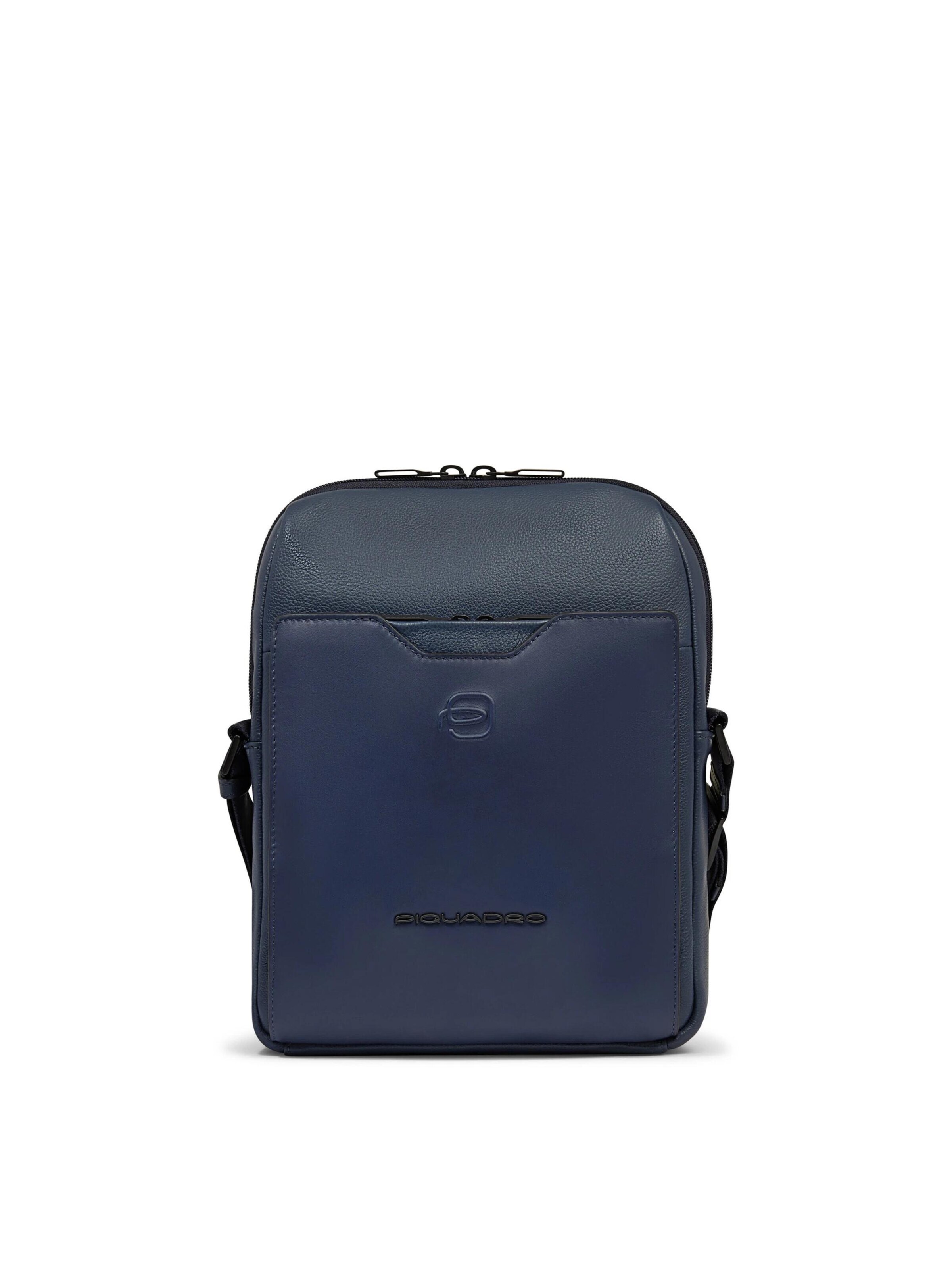 Piquadro Schoudertas in Blauw: voorkant