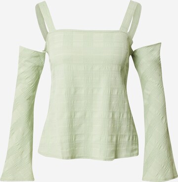 TOPSHOP Shirt in Groen: voorkant