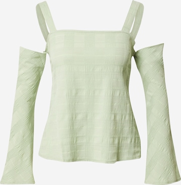 TOPSHOP Shirt in Groen: voorkant